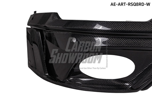 Audi RSQ8 2021 2022 2023 2024 SQ8 Q8 (requires you to upgrade the exhaust tips to RSQ8 version) 2020 2021 2022 2023 2024 with Aftermarket Parts - AE Rear Diffuser Carbon Fiber from ArmorExtend