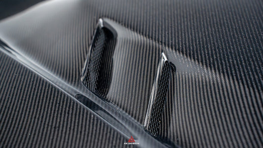 BMW 3 Series M340i 330i G20 G21 (Fits Both Pre-LCI & LCI) 2019-ON with Aftermarket Parts - Vented Hood Bonnet Carbon Fiber from ArmorExtend