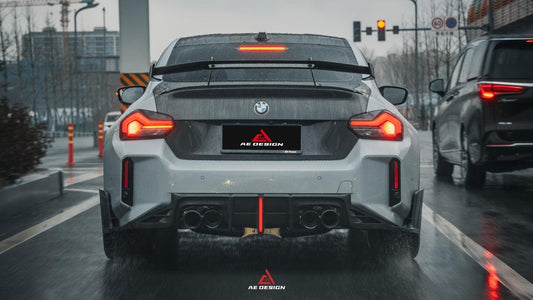 BMW M2 M2C G87 2023-ON & 2 Series 230i M240i G42 2022-ON with Aftermarket Parts - ART V2 Style Carbon Fiber Rear Wing from Armorextend