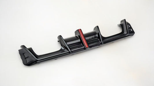 BMW M3 G80 G81 2021-ON & M4 G82 G83 2021-ON with Aftermarket Parts - V3 Rear Diffuser & Rear Canards Carbon Fiber from ArmorExtend