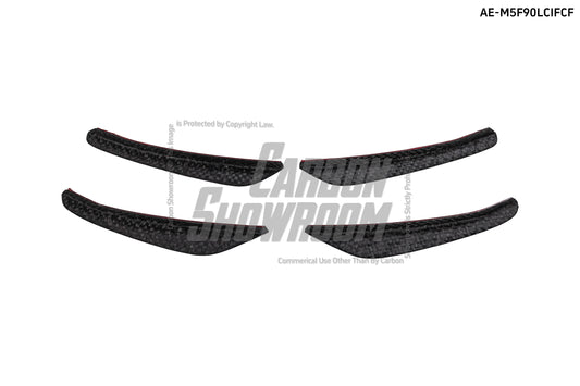 BMW M5/M5C F90 Pre-LCI 2018 2019 2020 & M5/M5C F90 LCI 2021 2022 2023 2024 with Aftermarket Parts - AE Front Canards Carbon Fiber from ArmorExtend