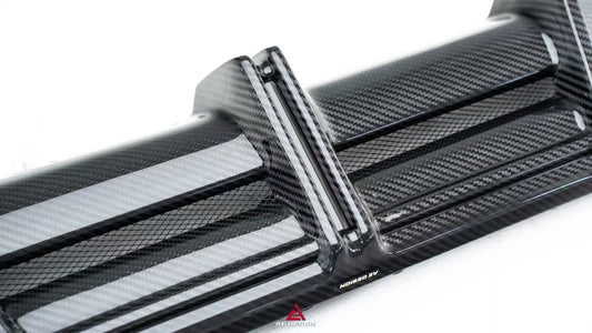 BMW X6 M60I xDrive40i G06 (Fits Pre-LCI & LCI) 2020-ON with Aftermarket Parts - AE ART Rear Diffuser & Canards Carbon Fiber from Armorextend

