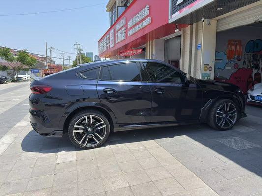 BMW X6 M60I xDrive40i G06 (Fits Pre-LCI & LCI) 2020-ON with Aftermarket Parts - AE ART Rear Diffuser & Canards Carbon Fiber from Armorextend
