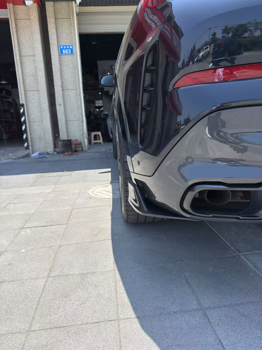 BMW X6 M60I xDrive40i G06 (Fits Pre-LCI & LCI) 2020-ON with Aftermarket Parts - AE ART Rear Diffuser & Canards Carbon Fiber from Armorextend
