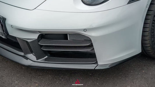 Porsche 911 992.2 Carerra Base/S/T/4S/Targa4S 2025-ON with Aftermarket Parts - Front Intake Vents Replacement Slats Pre-preg Carbon Fiber from Armorextend