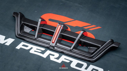 Porsche 911 992 Carrera/4/S/4S (Fits Aero Kit / Sport Package Only）2020-ON with Aftermarket Parts-ART Style Carbon Fiber Rear Diffuser  Canards from Armorextend