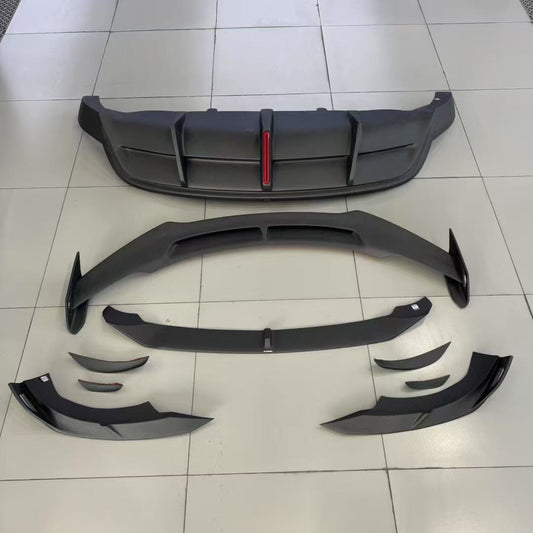 Tesla Model Y 2020 2021 2022 2023 2024 with Aftermarket Parts - AE Style Front Canards Carbon Fiber from ArmorExtend