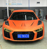 Audi R8 Gen 2 2017-2023 with Aftermarket Parts - AE Style Double-sided Carbon Fiber Hood Bonnet from ArmorExtend