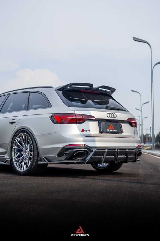 Audi RS4 B9 B9.5 2018-ON with Aftermarket Parts - ART V2 Rear Diffuser Dry Pre-preg Carbon Fiber from ArmorExtend