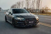 Audi S4 A4 S-line (with s-line bumper, does not fit base model) B9 2017-2018 with Aftermarket Parts - Pre-preg Carbon Fiber Front Lip from Karbel Carbon