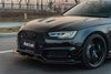 Audi S4 A4 S-line (with s-line bumper, does not fit base model) B9 2017-2018 with Aftermarket Parts - Pre-preg Carbon Fiber Front Lip from Karbel Carbon