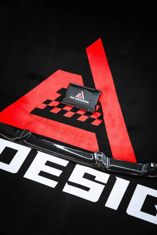 Audi RS5 B9.5 2020 2021 2022 2023 2024 2025 with Aftermarket Parts - AE V2 Style Front Lip Dry Pre-preg Carbon Fiber from ArmorExtend