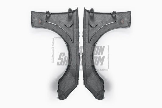 Audi S4 / A4 B9.5 2020 2021 2022 2023 2024 with Aftermarket Parts - AE Style Front Fenders Carbon Fiber?from ArmorExtend