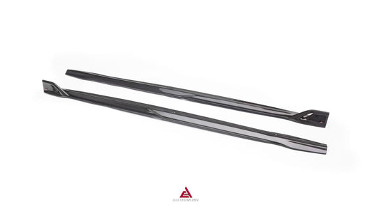 Audi RS5 B9.5 2020 2021 2022 2023 2024 2025 with Aftermarket Parts - ART V2 Style Side Skirts Dry Pre-preg Carbon Fiber from ArmorExtend