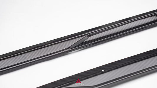 Audi RS5 B9.5 2020 2021 2022 2023 2024 2025 with Aftermarket Parts - ART V2 Style Side Skirts Dry Pre-preg Carbon Fiber from ArmorExtend