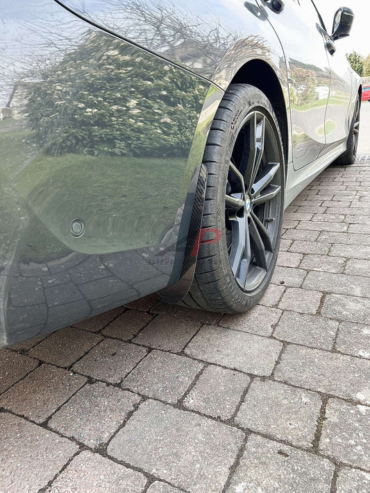 BMW 3 Series 330i M340i (Fits Both Pre-LCI & LCI) G20 G21 2019-ON with Aftermarket Parts - Front & Rear Arch Guards Dry Pre-preg Carbon Fiber / ABS from Automotive Passion