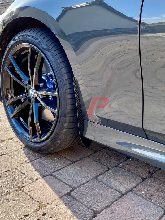 BMW 3 Series 330i M340i (Fits Both Pre-LCI & LCI) G20 G21 2019-ON with Aftermarket Parts - Front & Rear Arch Guards Dry Pre-preg Carbon Fiber / ABS from Automotive Passion