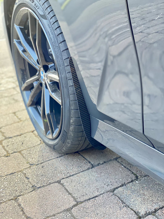 BMW 3 Series 330i M340i (Fits Both Pre-LCI & LCI) G20 G21 2019-ON with Aftermarket Parts - Front & Rear Arch Guards Dry Pre-preg Carbon Fiber / ABS from Automotive Passion