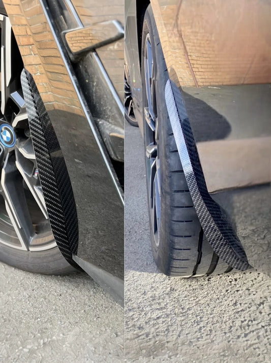 BMW I4 M50 / e Drive 40 G26 2021-ON & 4 Series Gran Coupe M440 430 G26 2020-ON with Aftermarket Parts - Front & Rear Arch Guards Dry Pre-preg Carbon Fiber / ABS from Automotive Passion