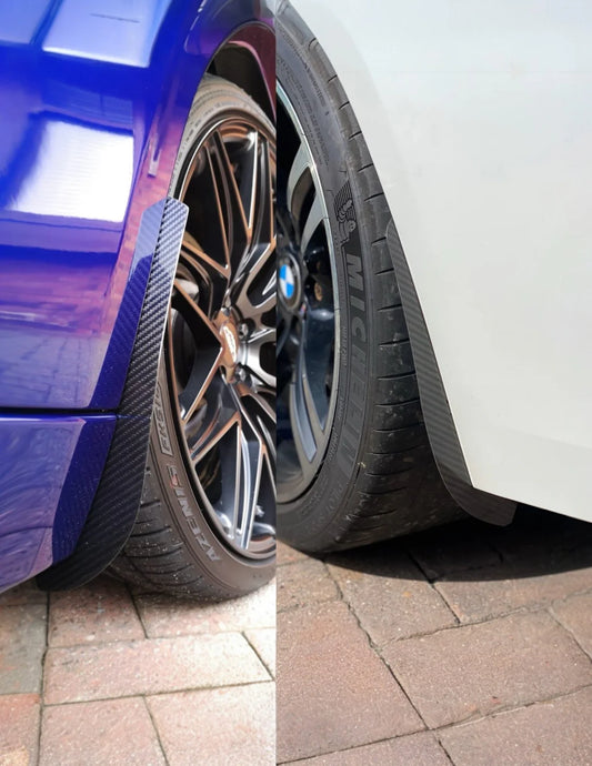 BMW M3 M3C M3CS F80 2014 2015 2016 2017 2018 with Aftermarket Parts - Front & Rear Arch Guards Dry Pre-preg Carbon Fiber / ABS from Automotive Passion