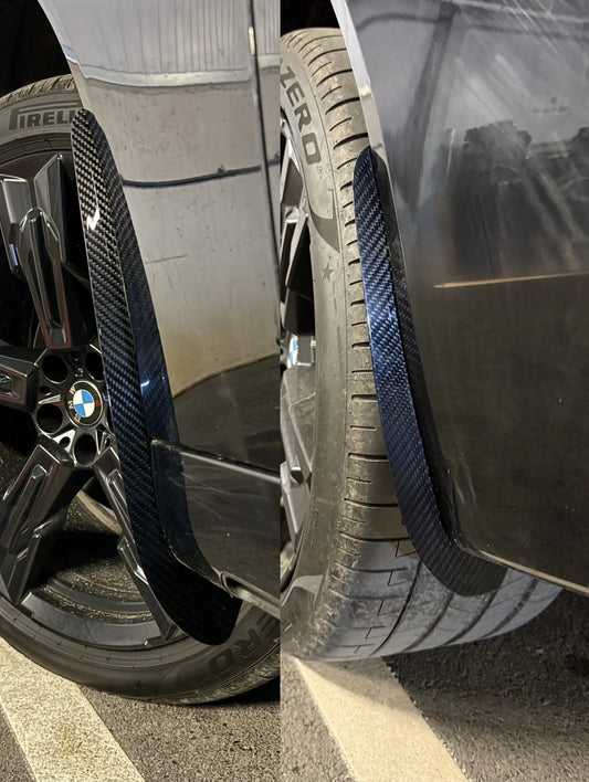 BMW X3 M50i/30i xDrive G45 2025-ON with Aftermarket Parts - Front & Rear Arch Guards Dry Pre-preg Carbon Fiber / ABS from Automotive Passion