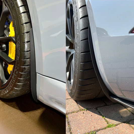 Porsche 718 982 Cayman Base/S/T/GTS/GT4 & Boxster Base/S/T/GTS 2017-ON with Aftermarket Parts - Front & Rear Arch Guards Dry Pre-preg Carbon Fiber / ABS from Automotive Passion