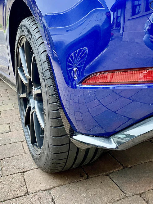 Volkswagen Golf GTI / R MK7.5 2018 2019 2020 2021 with Aftermarket Parts - Front & Rear Arch Guards Dry Pre-preg Carbon Fiber / ABS from Automotive Passion