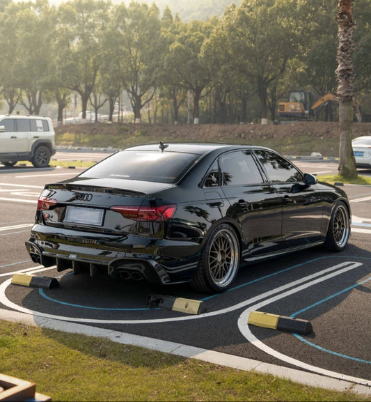 Audi S4 / A4 (With S-line Bumper) B9.5 2020-ON with Aftermarket Parts - V3 Style Rear Diffuser Pre-preg Carbon Fiber from BCTXE Tuning