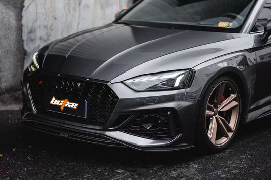 Audi RS5 B9.5 2020-ON with Aftermarket Parts - Front Lip Pre-preg Carbon Fiber from BCTXE Tuning