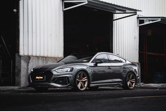 Audi RS5 B9.5 2020-ON with Aftermarket Parts - Front Lip Pre-preg Carbon Fiber from BCTXE Tuning