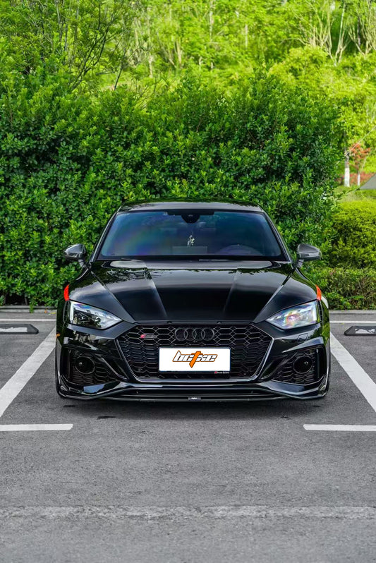 Audi RS5 B9.5 2020-ON with Aftermarket Parts - Front Lip Pre-preg Carbon Fiber from BCTXE Tuning