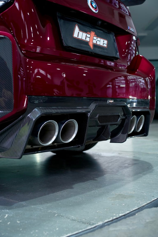 BMW M2 / M2C G87 2023 2024 with Aftermarket Parts - Rear Diffuser Pre-preg Carbon Fiber from BCTXE Tuning