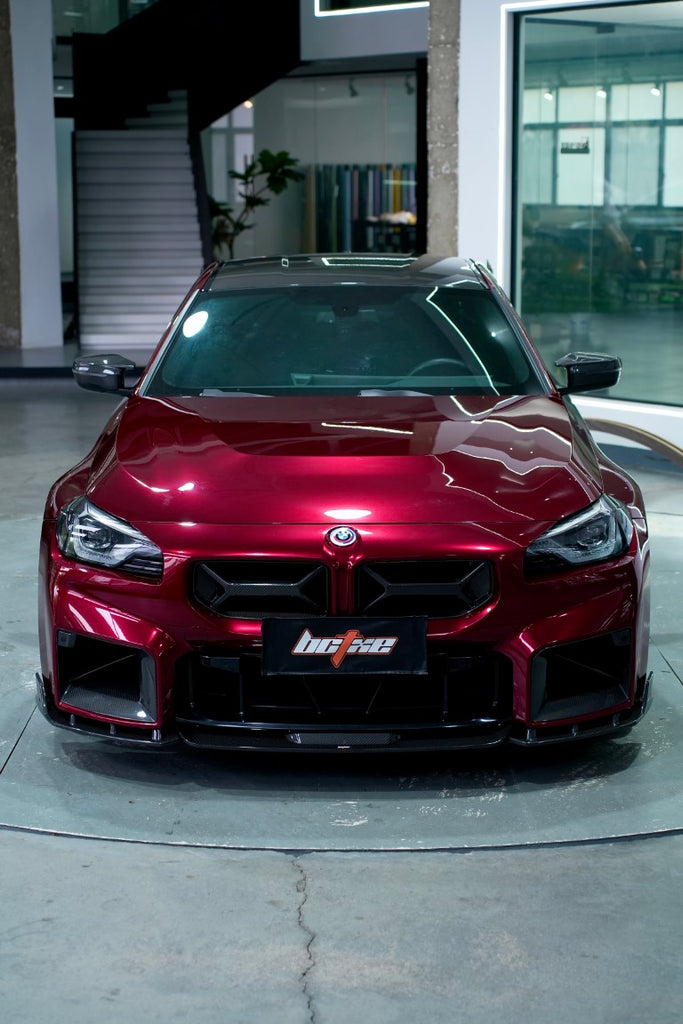 BMW M2 / M2C G87 2023-ON with Aftermarket Parts - Pre-preg Carbon Fiber Front Lip from BCTXE Tuning