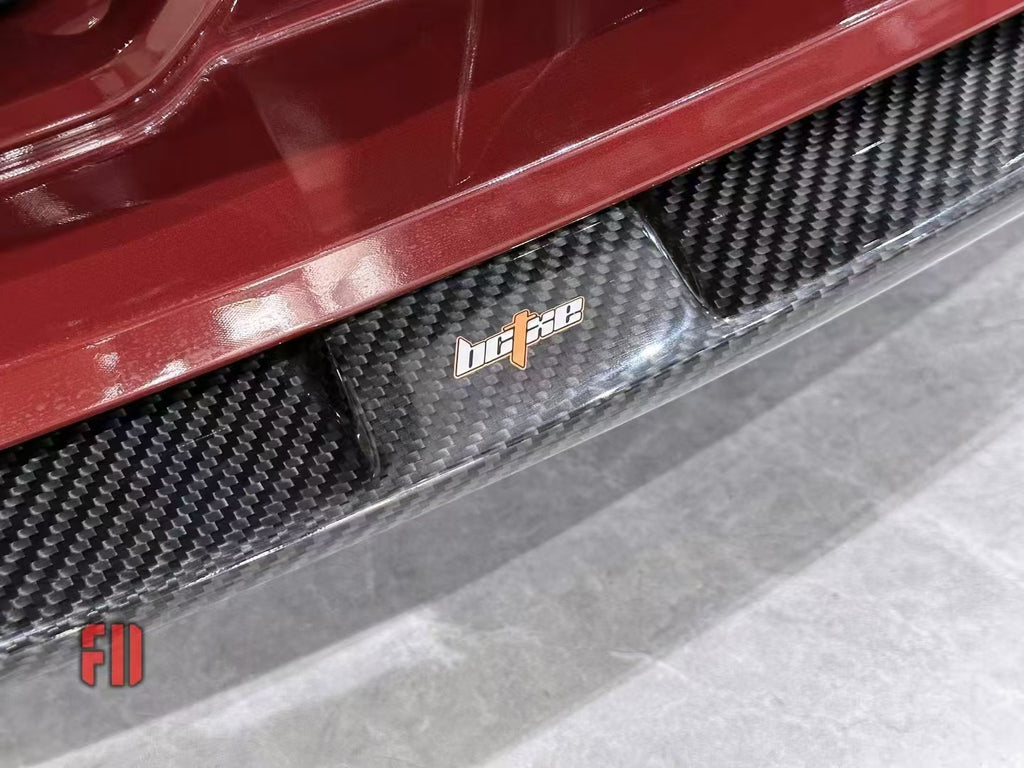 BMW M3 G80 G81 & M4 G82 G83 2021-ON with Aftermarket Parts - V2 Style Pre-preg Carbon Fiber Front Lip from BCTXE Tuning