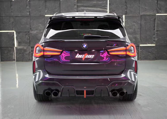 BMW X3 G01 LCI 2022 2023 2024 & X3M X3MC F97 LCI 2022 2023 2024 with Aftermarket Parts - Rear Diffuser Pre-preg Carbon Fiber from BCTXE Tuning