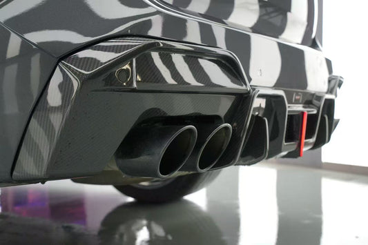 BMW X3 G01 LCI 2022 2023 2024 & X3M X3MC F97 LCI 2022 2023 2024 with Aftermarket Parts - Rear Diffuser Pre-preg Carbon Fiber from BCTXE Tuning