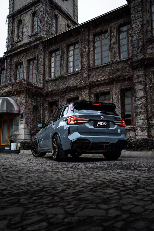 BMW X3 G01 LCI 2022 2023 2024 & X3M X3MC F97 LCI 2022 2023 2024 with Aftermarket Parts - Rear Diffuser Pre-preg Carbon Fiber from BCTXE Tuning