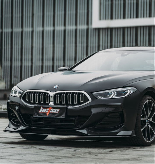 BMW 8 Series M850 840 G14 G15 G16 2018-ON with Aftermarket Parts - Front Lip Pre-preg Carbon Fiber from BCTXE Tuning