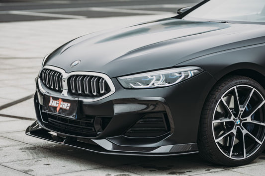 BMW 8 Series M850 840 G14 G15 G16 2018-ON with Aftermarket Parts - Front Lip Pre-preg Carbon Fiber from BCTXE Tuning