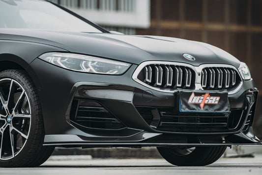 BMW 8 Series M850 840 G14 G15 G16 2018-ON with Aftermarket Parts - Front Lip Pre-preg Carbon Fiber from BCTXE Tuning