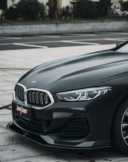 BMW 8 Series M850 840 G14 G15 G16 2018-ON with Aftermarket Parts - Front Lip Pre-preg Carbon Fiber from BCTXE Tuning