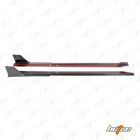 BMW M2 / M2C G87 2023-ON with Aftermarket Parts - Side Skirts Dry Pre-preg Carbon from BCTXE Tuning