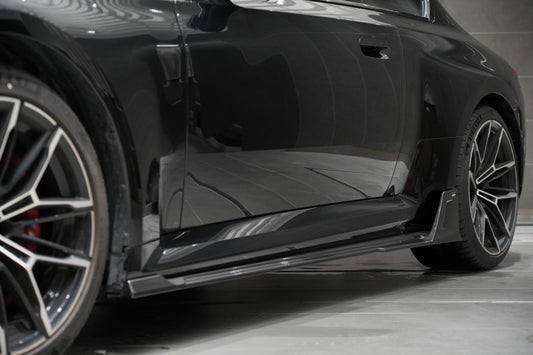 BMW M2 / M2C G87 2023-ON with Aftermarket Parts - Side Skirts Dry Pre-preg Carbon from BCTXE Tuning