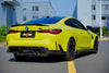 BMW M4 G82 G83 2021-ON with Aftermarket Parts - V2 Style Pre-preg Carbon Fiber Rear Diffuser & Canards from BCTXE Tuning