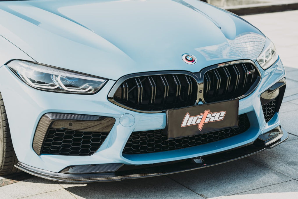 BMW M8  F91 F92 F93 2019-ON with Aftermarket Parts - Pre-preg Carbon Fiber Front Lip from BCTXE Tuning