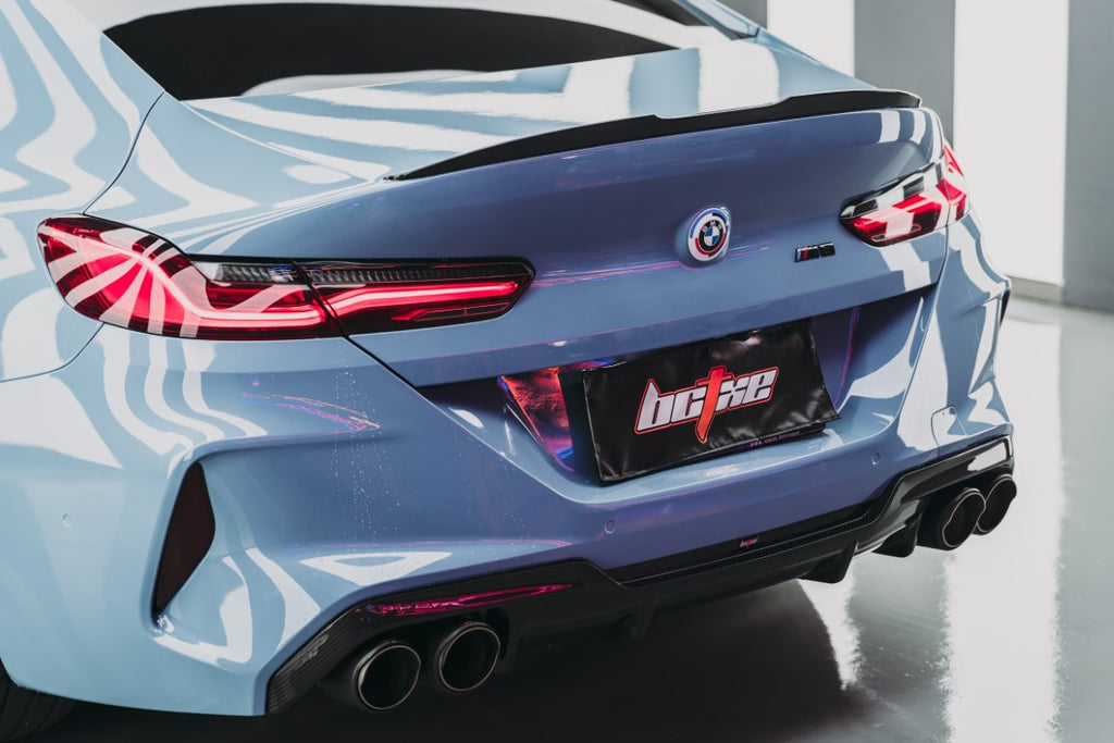 BMW M8 F91 F92 F93 2019 2020 2021 2022 2023 2024 with Aftermarket Parts - Rear Diffuser Pre-preg Carbon Fiber from BCTXE Tuning