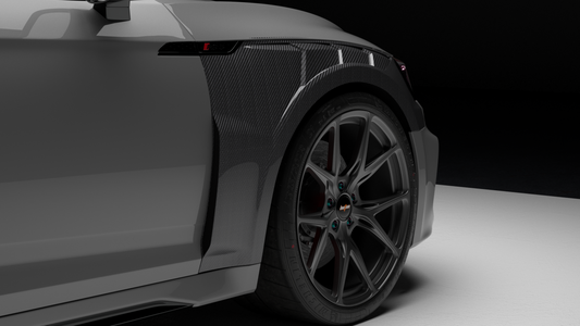 Audi RS4 B9 B9.5 2018-ON with Aftermarket Parts - Front Fenders Dry Pre-preg Carbon Fiber from BCTXE Tuning