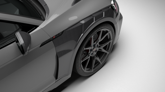 Audi RS5 B9 B9.5 2017 2018 2019 2020 2021 2022 2023 2024 2025 with Aftermarket Parts - Front Fenders Dry Pre-preg Carbon Fiber from BCTXE Tuning