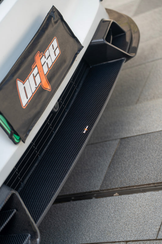 Tesla Model Y Juniper 2026-ON with Aftermarket Parts - Front Lip Dry Pre-preg Carbon Fiber from BCTXE Tuning
