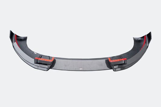 Tesla Model Y Juniper 2026-ON with Aftermarket Parts - Front Lip Dry Pre-preg Carbon Fiber from BCTXE Tuning
